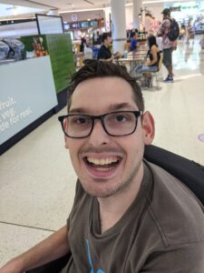 Paul Mangan in his wheelchair